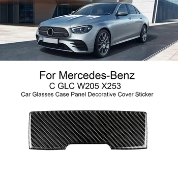 Pentru Mercedes Benz C GLC Class W205 X253 Fibra de Carbon Interior Auto Cutie Ochelari Panou Capitonaj Capac Autocolante Decor Accesorii Auto