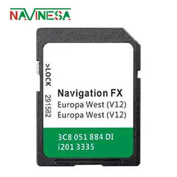 pentru toate modelele VW Golf Din 2008 RNS310 8GB FX V12 de Vest Europa de NAVIGAȚIE GPS Naviation SD Hartă Sistem de Carduri de Actualizare Software