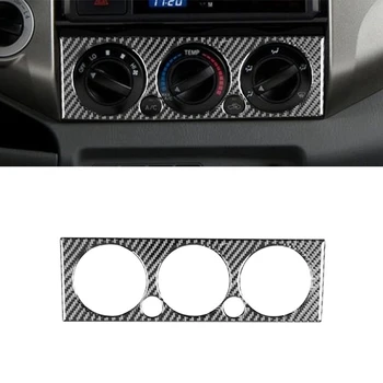 Pentru Toyota Tacoma 2011-2015 Moale Fibra De Carbon Mașina Aer Condiționat Comutator Panou Decorativ De Acoperire Piese De Interior