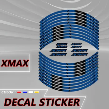 Pentru YAMAHA XMAX 400 300 X-MAX 250 xmax 125 Motocicleta Rim Stripes Autocolante Reflectorizante Impermeabile Butuc Roata Autocolant Decor Decal