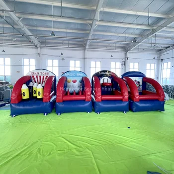 Personalizate din PVC Mini 4 Bucăți Interactive Arena Toss Joc Țintă Pentru Petrecerea de Carnaval Eveniment Gonflabile Ring Toss-Jocuri Pentru Copii