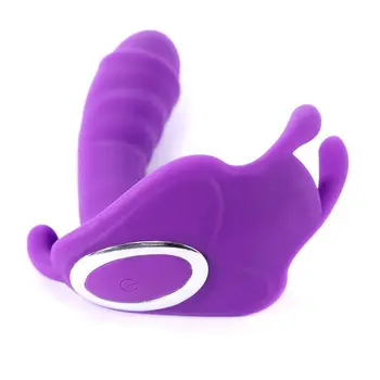Portabil Fluture Dildo Vibrator punctul G Stimulator Clitoris Vibratoare Chiloți Erotice Jucărie Jucărie pentru Adulți pentru Femei Orgasm Masturbare