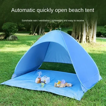 Portabil Plaja Cort în aer liber UPF50+ Pește Cort Instantanee Automată pop-up Plaja Cort UV Dovada de Camping Adăpost de Soare Baby Baldachin Cabana