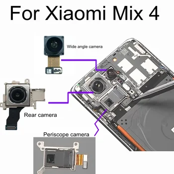 Se amestecă 4 Fata & Spate Camera Pentru Xiaomi Mix4 Confruntă și Spate aparat de Fotografiat cu unghi larg Ultra Conector Periscop Modulul Cablu Flex Replacem