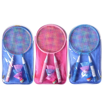 Set 2 Rachete cu Geantă de transport pentru Copii Badminton Rachete pentru Demaror