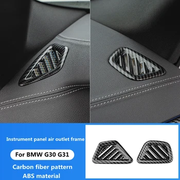 Styling auto din fibra de carbon model interior pentru BMW 2018-2022 noul seria 5 G30 G31 tabloul de bord de evacuare a aerului cadru autocolant de interior