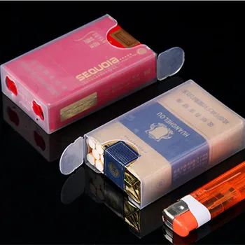 Tabachera manșon de protecție de lumină din plastic transparent întregul pachet caz moale 20 de țigară caz manșon de protecție portabil