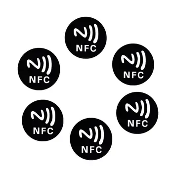 Tag-uri Autocolante NTAG213 Autocolante Complet Programabile 144 Bytes de Memorie Lucra cu Toate NFC Dispozitiv de Telefon Mobil 6Pack QXNF