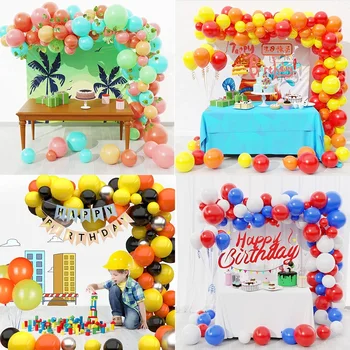 Temă tropicală baloane latex potrivit pentru copii de duș nuntă ziua de absolvire, aniversare, petrecere pompier fundal deco