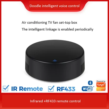 Tuya WiFi Inteligent IR RF Telecomanda Smart Home pentru Aer Conditionat, TV, DVD, AC Funcționează cu Google Acasă Inteligent App de Viață