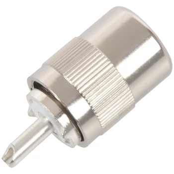 UHF PL259 SO239 de sex masculin twist-de pe conector RFC400 RG8 RF Coaxial adaptor de conector,de argint