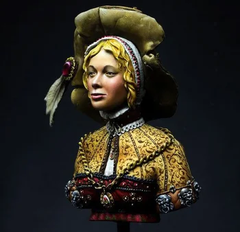 Unassambled 1/10 vechi femeie războinic bust Rășină figura model în miniatură kituri Nevopsite