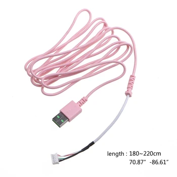 USB mouse Linie 1,8 m Mouse USB Cablu cu Fir de culoare Roz Înlocuirea Pieselor de schimb pentru Razer - Basilisk Mouse de Gaming