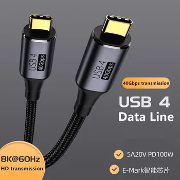 USB4.0 C la USB Tip C Cablu de 40Gbps 8K@60Hz PD 100W Rapid de Încărcare de Tip C Cablu pentru Macbook Pro de Date Cablu