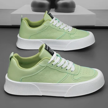 Verde Harajuku Adidași de top Scăzut Pantofi de Panza Pentru Barbati Designer Platforma de Skateboard Pantofi Barbati de Moda Confortabil Om Espadrile