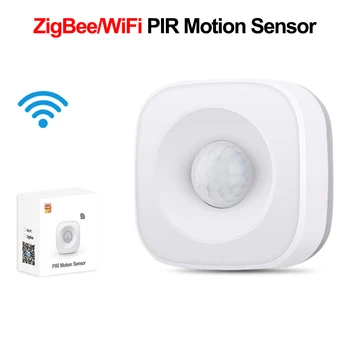 ZigBee/WiFi Întrerupător cu Senzor de Mișcare PIR Wireless Detector de Infraroșu de Securitate de Alarmă Antifurt Senzor Inteligent APP de viață Control Compatibil